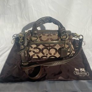 Coach Signature Brown Bag